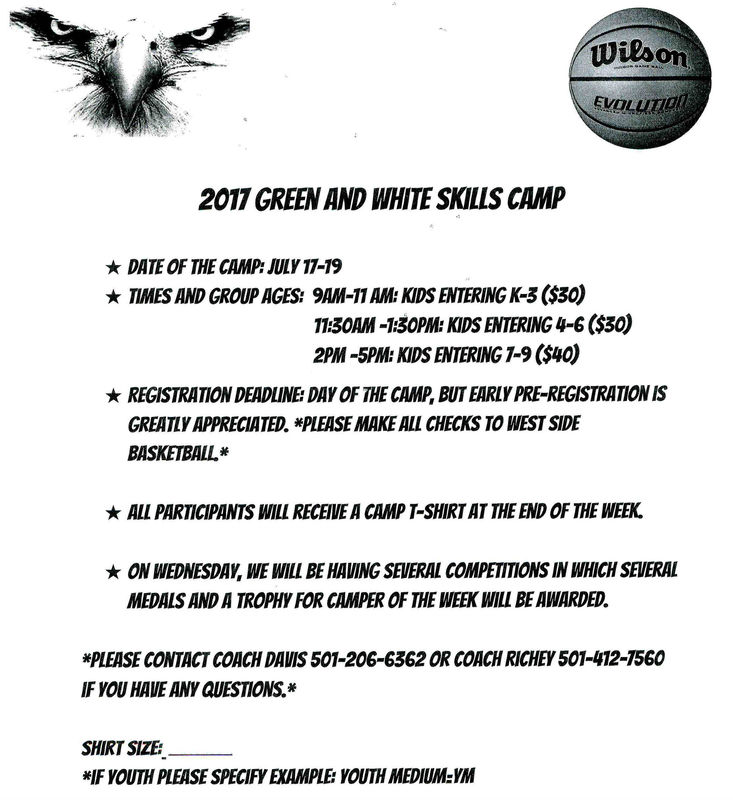 Basketball Camp is Monday-Wednesday