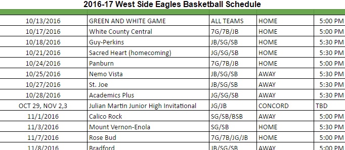 Preseason basketball games are next week; Homecoming is Oct. 21